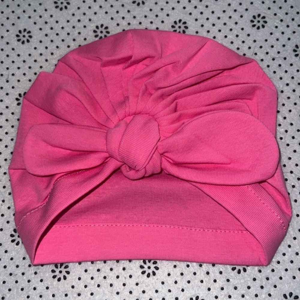 🛍 New 🛍 Cute Little Girls Turban with Bow Size 0-6 Months 🛍